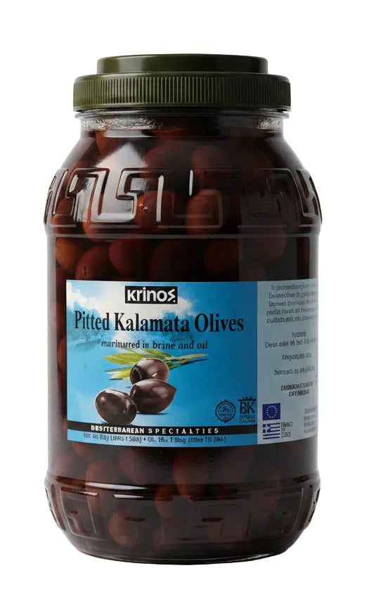 Krinos Pitted Kalamata Whole Olives (1.8 KG) - Papaya Express