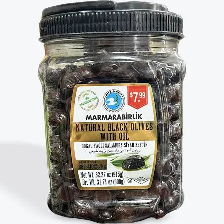 Marmarabirlik Black Olives W Oil (900g)