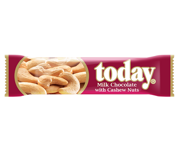 Today Milk Choco. W/ Cashew (42g) - Papaya Express