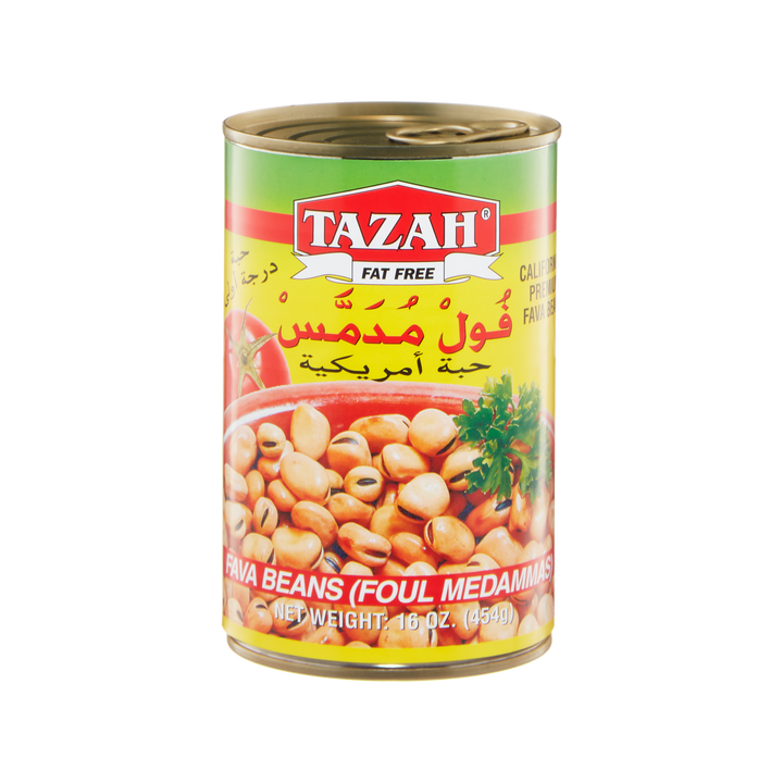 Tazah Fava Beans (FOUL MEDAMMAS) 16oz - Papaya Express