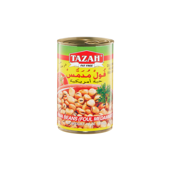 Tazah Fava Beans (FOUL MEDAMMAS) 16oz - Papaya Express