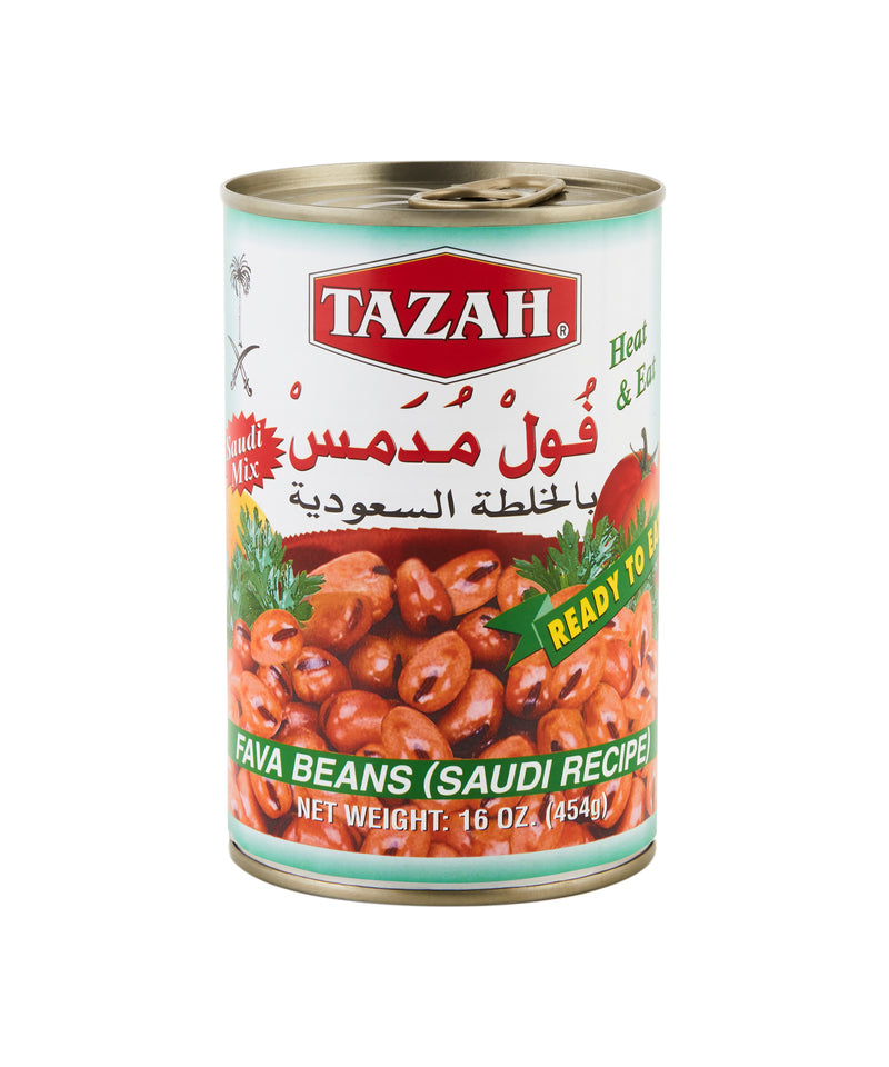 Tazah Fava Beans (SAUDI RECIPE) 16OZ - Papaya Express