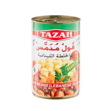 Tazah Fava Beans (Lebanese Recipe) 16oz - Papaya Express