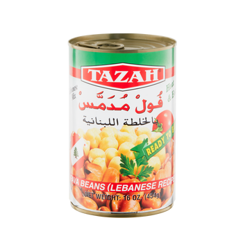 Tazah Fava Beans (Lebanese Recipe) 16oz - Papaya Express