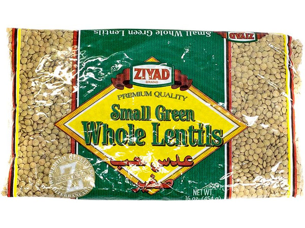 Ziyad Small Green Whole Lentils, 16oz - Papaya Express