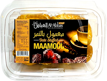 Al-Abbas Cookies Date Stuffed Maamoul 16oz - Papaya Express