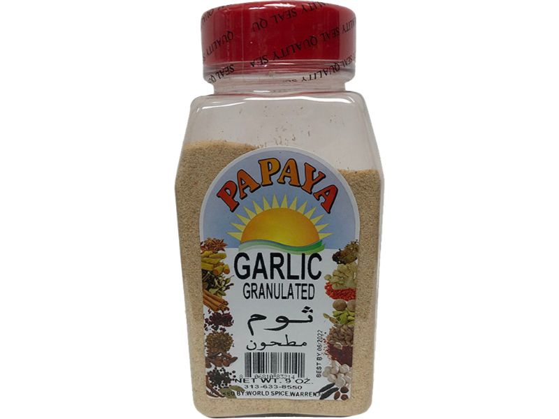 Papaya Garlic Granulated, 9oz - Papaya Express