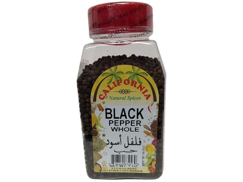 California Black Pepper Whole, 7oz - Papaya Express