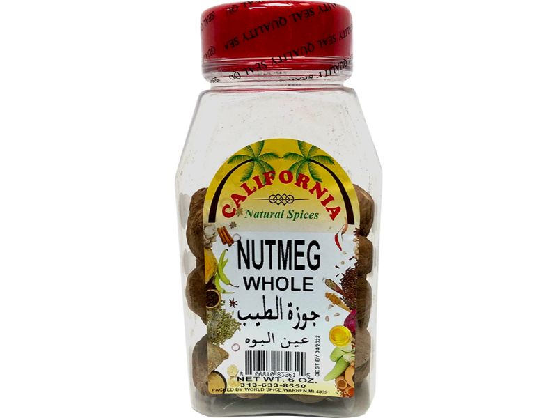 California Nutmeg Whole, 6oz - Papaya Express