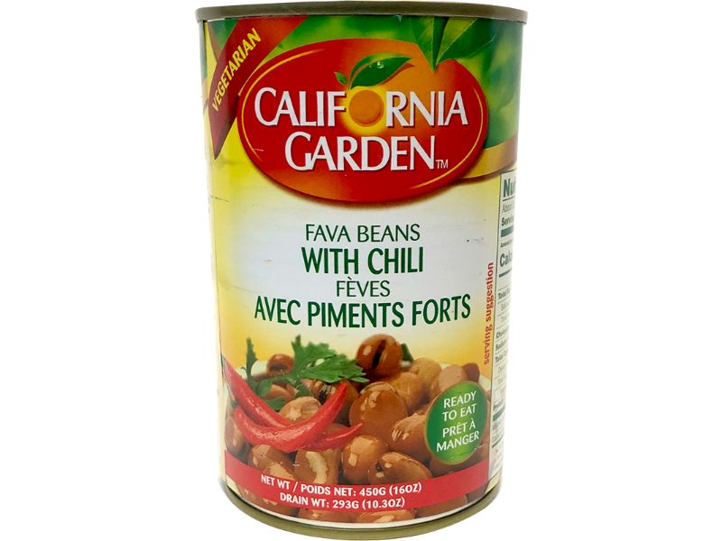 California Garden Fava Beans Chili, 450g - Papaya Express