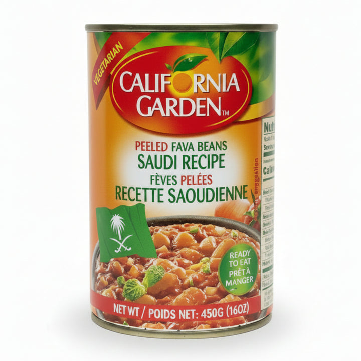 California Garden Saudi Peeled Fava, 450g - Papaya Express