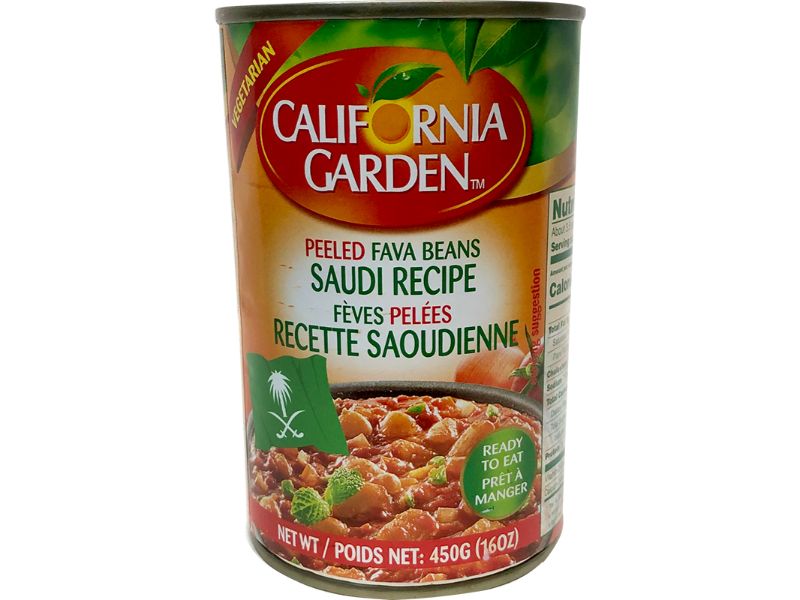 California Garden Saudi Peeled Fava, 450g - Papaya Express