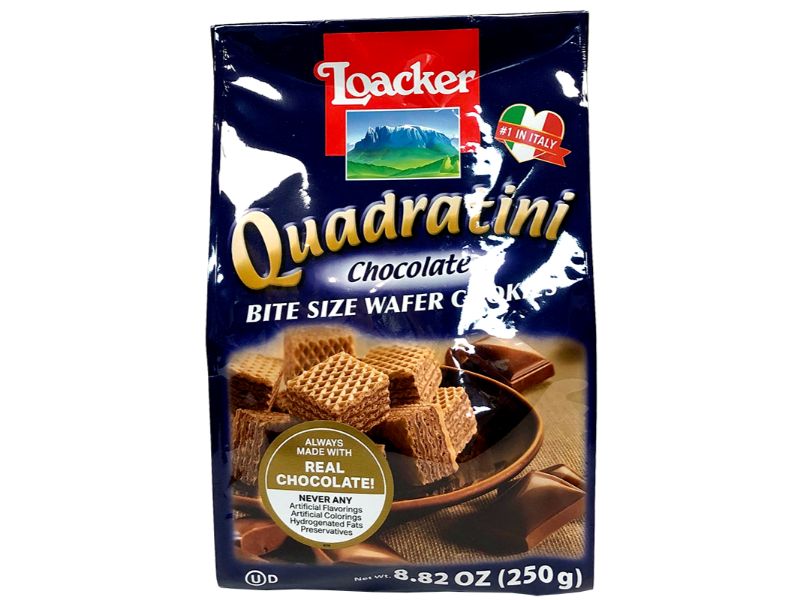 Loacker Quadratini Chocolate, 250g - Papaya Express