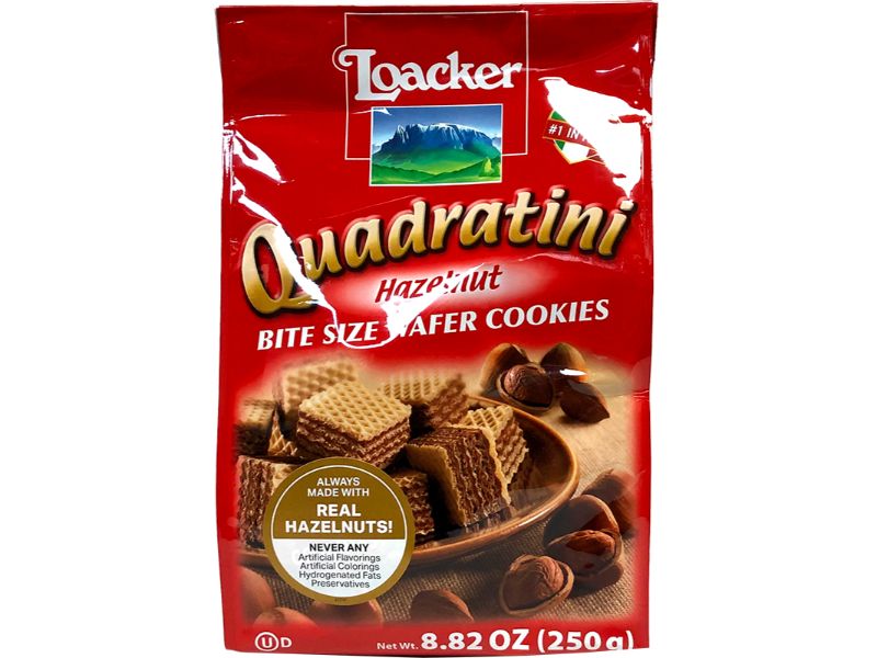 Loacker Quadratini Hazelnut, 250g - Papaya Express