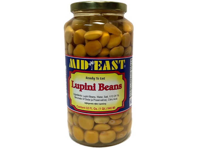 Mideast Lupini Beans, 32floz - Papaya Express