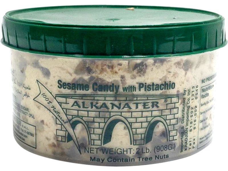 Alkanater Sesame Candy With Pistachio Large, 2lb - Papaya Express