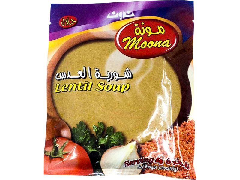 Moona Lentil Soup, 3oz - Papaya Express