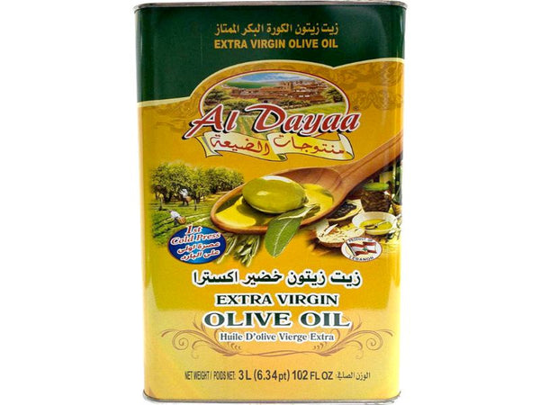 Al Dayaa Olive Oil Tin, 3L - Papaya Express