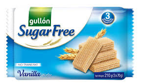 Gullón Vanilla Wafer Sugar Free, 210g - Papaya Express