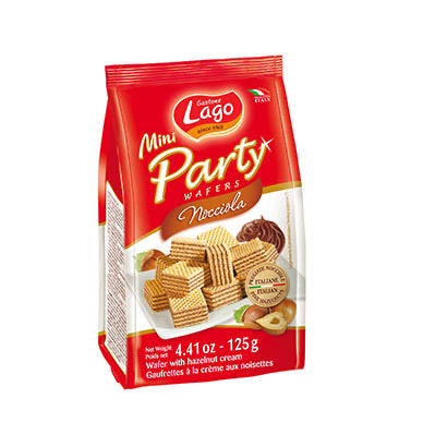 Lago Party Wafers Hazelnut, 125g - Papaya Express