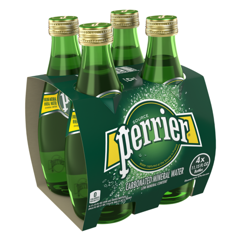 Perrier Carbonated Mineral Water 4-Pack - Papaya Express