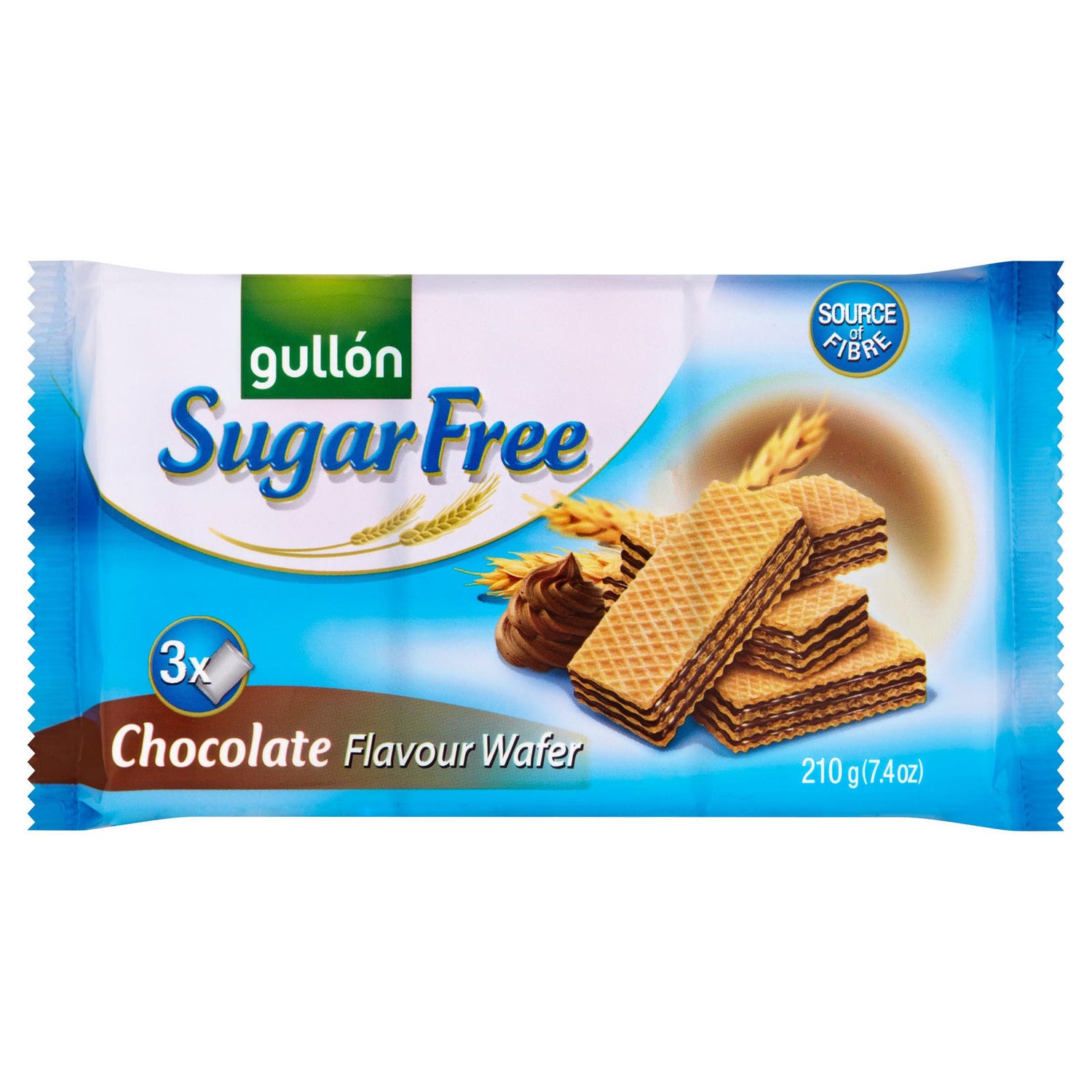 Gullón Chocolate Flavour Wafer Sugar Free, 210g - Papaya Express