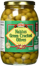 Ziyad Nablus Green Cracked Olives - 48oz - Papaya Express